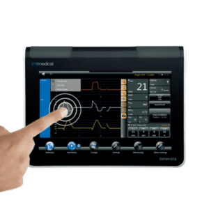 Ventilador Bellavista 1000 para UCI, ofreciendo soporte ventilatorio avanzado a pacientes críticos con control preciso de parámetros respiratorios.
