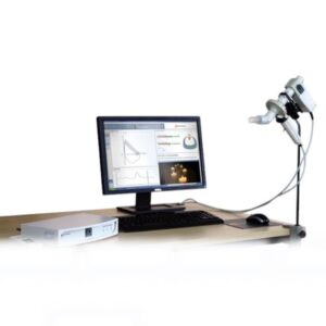 Vyntus Pneumo equipo para pruebas completas de función pulmonar: espirometría, difusión pulmonar y pletismografía, laboratorio clínico.