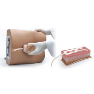Simulador S411 para práctica de punción lumbar y procedimientos invasivos en pacientes.