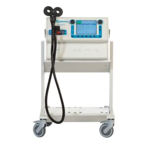 Estimulador magnético MagPro X100MO para neurociencias, dispositivo de TMS para tratamientos neurológicos y psiquiátricos.
