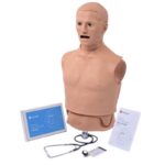 Simulador HAL® S315.200 para práctica de auscultación de sonidos cardíacos y pulmonares en pacientes adultos.