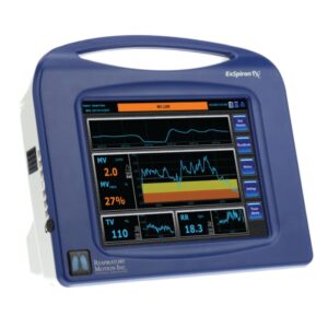 Monitor de Volumen Minuto ExSpiron 2Xi para UCI, midiendo ventilación, volumen minuto y parámetros respiratorios de pacientes críticos de manera no invasiva.