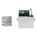 Sistema Essential de gestión AV y debriefing portátil para simulación clínica y retroalimentación educativa.