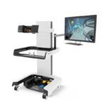 Simulador Robotix Mentor para entrenamiento en cirugía robótica y procedimientos mínimamente invasivos.