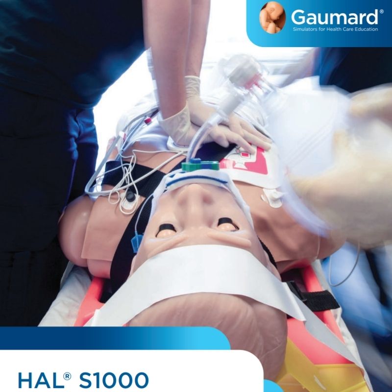 Simulador de paciente inalámbrico para soporte vital avanzado y emergencias HAL® S1000