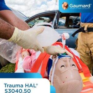Simulador de Trauma Inalámbrico HAL® S3040.50 para entrenamiento en manejo de emergencias y trauma en adultos.