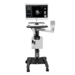 Sistema de neuronavegación MagVenture TMS Atlas para neurociencias, guiando la colocación de bobinas durante tratamientos de TMS con precisión basada en imágenes.