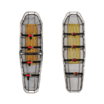 Camilla de rescate Titan para emergencias, facilitando el traslado seguro de pacientes en rescates y situaciones críticas.