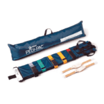 Inmovilizador pediátrico PEDIPAC para emergencias, asegurando la inmovilización y protección de niños durante traslados críticos.